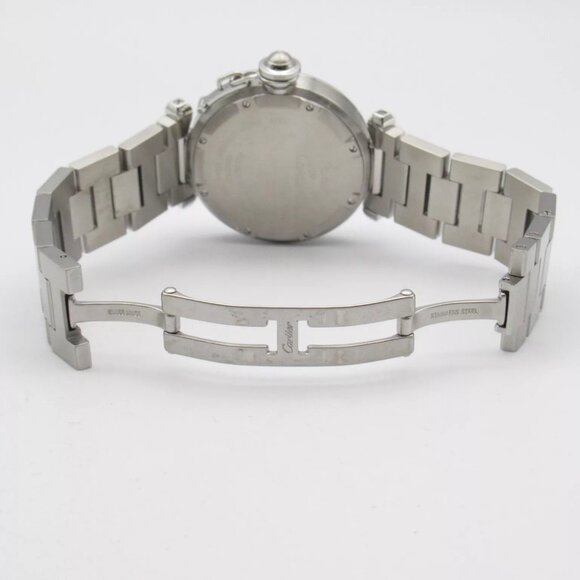 CARTIER Pasha C Meridian Wrist Watch W31078M7 Auto Stainless Steel Used unisex